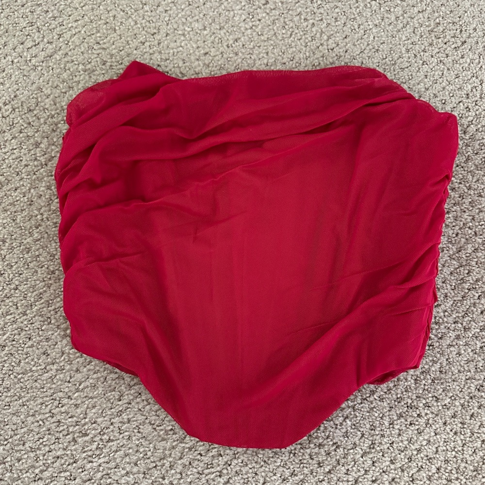 Red crop top